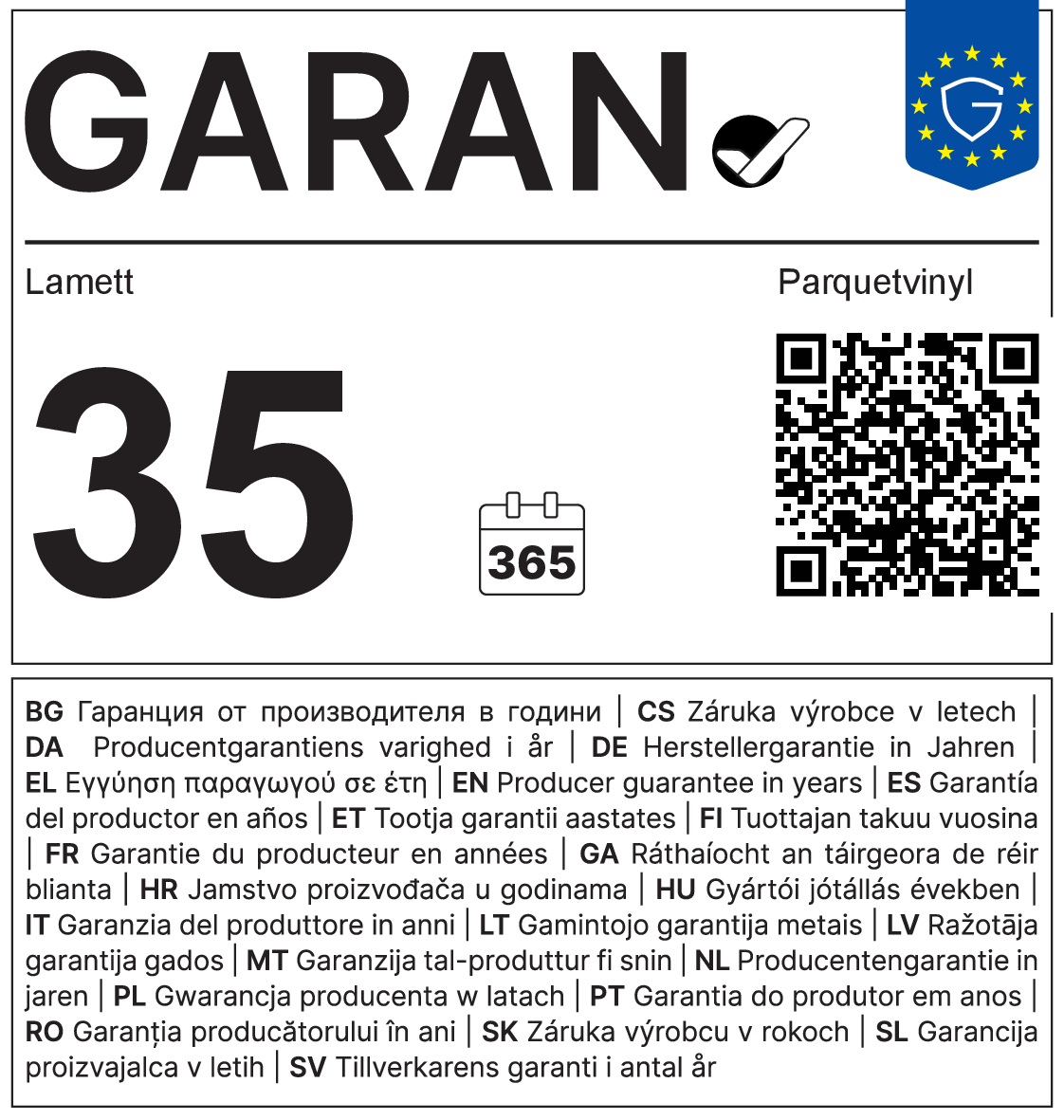 GARAN Label