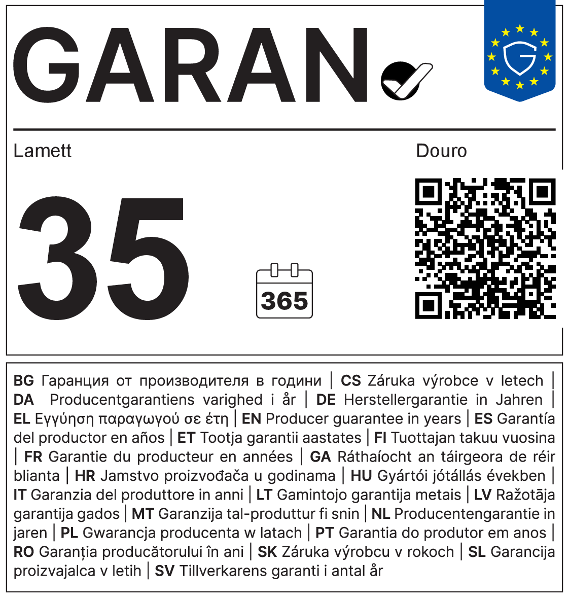 GARAN Label