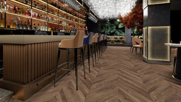 Forbo Flotex Naturals - autumn chevron 010072F