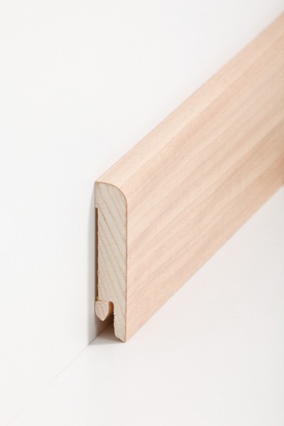 Südbrock Holzfußleiste zum Clipsen, 15 x 70 mm, Holzkern mit Echtholz furniert