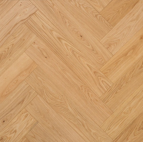 Brilliands Flooring Fertigparkett 2-Schicht Eiche Fischgrät - Eiche Natur naturbelassen
