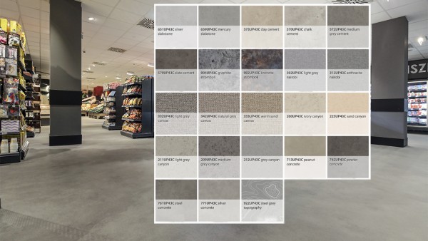 Forbo Modul'up Compact Material - Bahnenware - 742UP43C pewter concrete