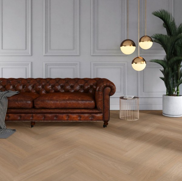 vivafloors Designbelag - Serie 7800 - Fischgrät 7870 - Klebevariante Raumbild