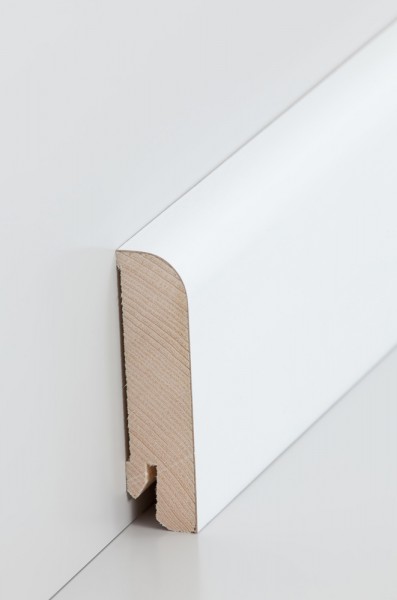 Südbrock Holzfußleiste zum Clipsen, 20 x 80 mm, Holzkern mit Echtholz furniert