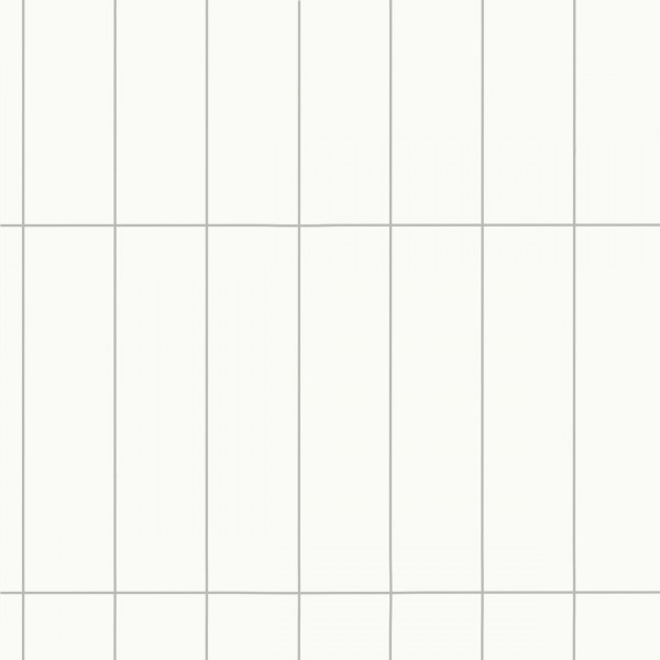 Revêt XL-Vinyl-Wandfliese Butcherblock Weiß Hochglanz 120x60 cm | wasserfest, kratzfest