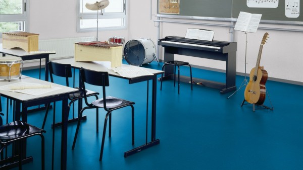 DLW COLORETTE NEOCARE™ - 0123 Poppy Blue Linoleum Bahnware 2,5 mm - Raumplaner