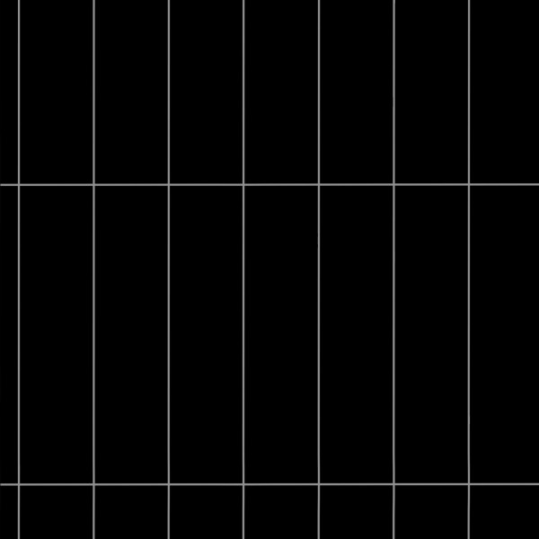 Revêt XL-Vinyl-Wandfliese Butcherblock Schwarz Hochglanz 120x60 cm | wasserfest, kratzfest