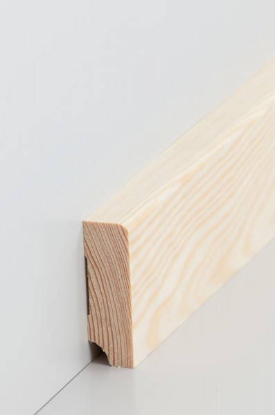 Südbrock Holzfußleiste 19 mm, Massivholz Kiefer, Oberkante abgerundet