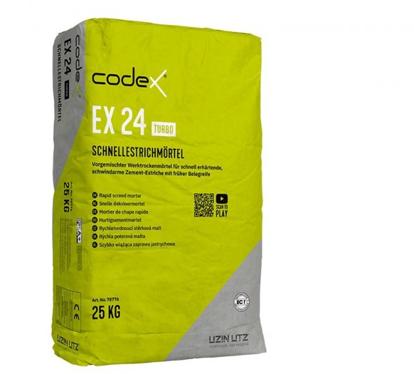 codex EX 24 Turbo Zement-Schnellestrichmörtel