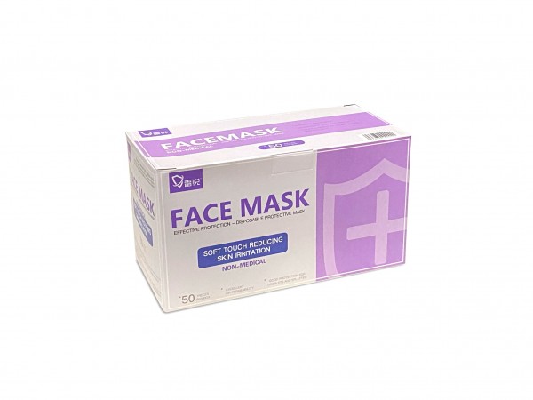Disposable Face Masks - 50 Stück – für Zuhause und Büro – 3-lagige Einweg-Gesichtsmasken