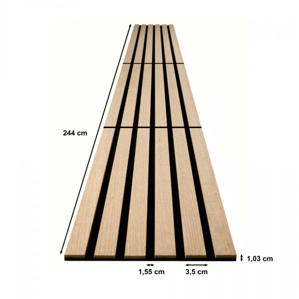 acous Wandpaneele COMPACT Eiche hellbraun