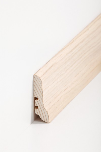 Südbrock Holzfußleiste zum Clipsen, 20 x 60 mm, Holzkern mit Echtholz furniert