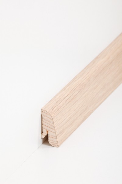 Südbrock Holzfußleiste zum Clipsen, 19 x 38 mm, Holzkern mit Echtholz furniert