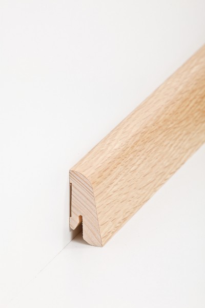 Südbrock Holzfußleiste zum Clipsen, 22 x 45 mm, Holzkern mit Echtholz furniert