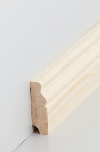 Südbrock Holzfußleiste 19 mm, Massivholz Kiefer, Oberkante profiliert