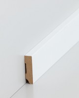 Südbrock Fußleiste, Oberkante rechteckig, 10 mm, MDF-Kern, Weiß - lackierfähig Südbrock Fußleiste, Oberkante rechteckig, 10 mm, MDF-Kern, Weiß - lackierfähig